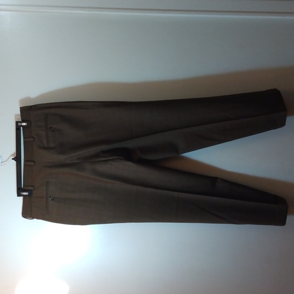Nautica Brown Wool/Cashmere Glen Check Dress Pants 36 - 29.5 - Picture 15 of 15